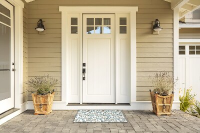 Front door mat Natural Leaves