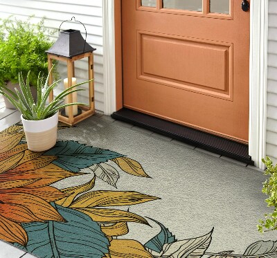 Carpet front door Sunflower Flora