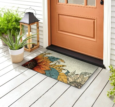 Carpet front door Sunflower Flora