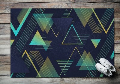 Outdoor mat Triangular figures