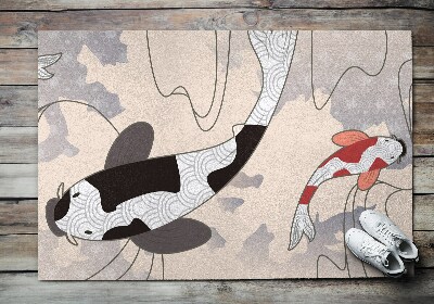 Outdoor mat Koi fishstalk