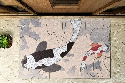 Outdoor mat Koi fishstalk