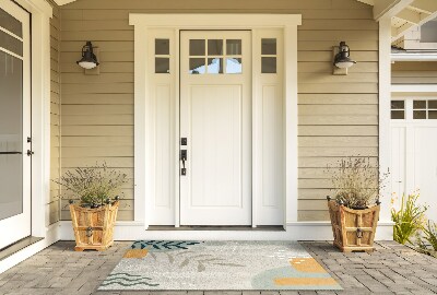 Outdoor rug for deck Vegetable Abstraction