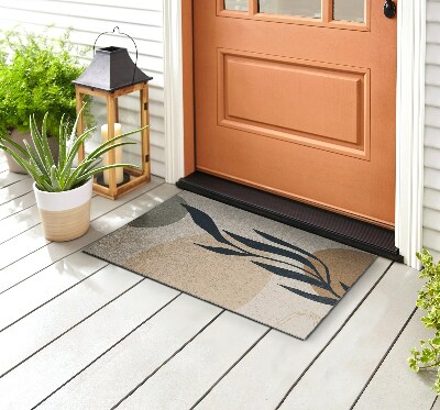 Front door floor mat Vegetable Abstraction