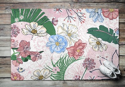 Outdoor mat Colorful Flowers