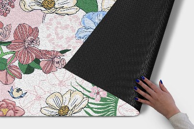 Outdoor mat Colorful Flowers