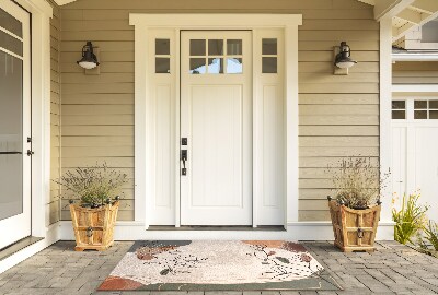 Outdoor mat Geometric Flowers