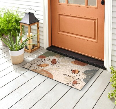 Front door doormat Geometric Flowers