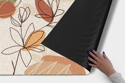 Front door doormat Geometric Flowers