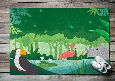 Outdoor mat Tropical Animals