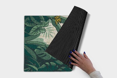 Outdoor door mat Monstera Flower