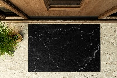 Front door floor mat Darkness Marble