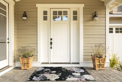 Front door floor mat Floral Composition