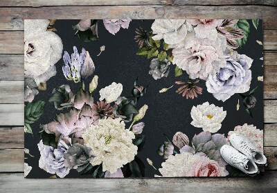 Front door floor mat Floral Composition