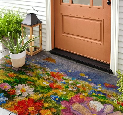 Front door floor mat Floral Meadow
