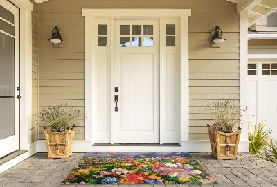 Front door floor mat Floral Meadow