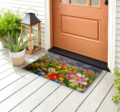 Front door floor mat Floral Meadow