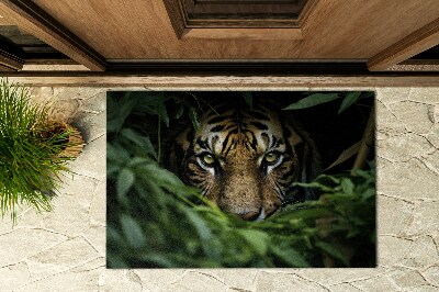 Front door doormat Tiger in the jungle