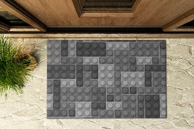 Front door doormat Geometry Blocks