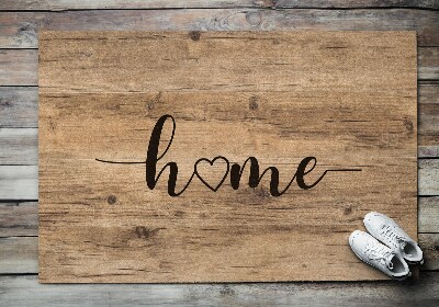 Front door mat Wood Home