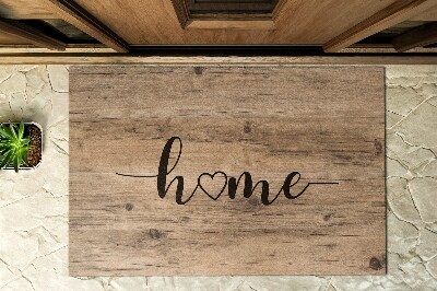 Front door mat Wood Home