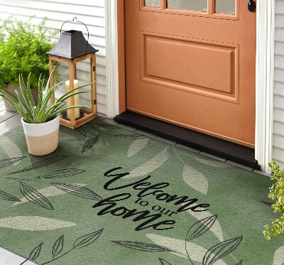 Front door mat Welcome home