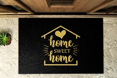 Carpet front door Sweet Home inscription