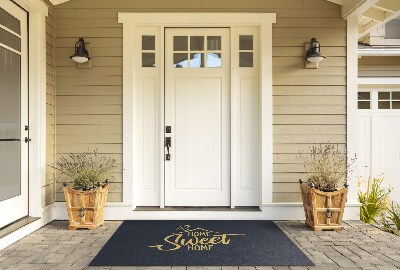 Outdoor rug for deck Sweet Home Inscription