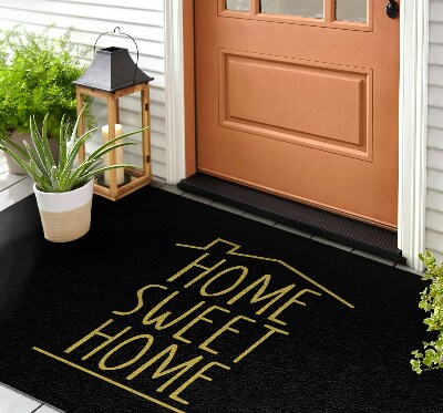 Outdoor door mat With inscription Home Sweet Home