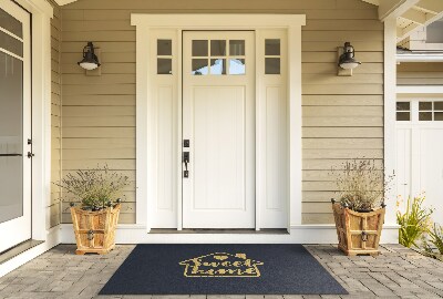 Front door doormat With inscription Home Sweet Home