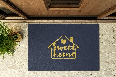 Front door doormat With inscription Home Sweet Home