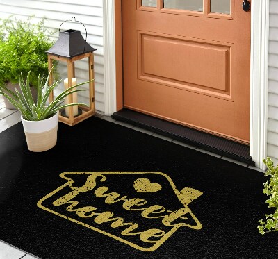 Carpet front door With inscription Home Sweet Home