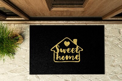 Carpet front door With inscription Home Sweet Home