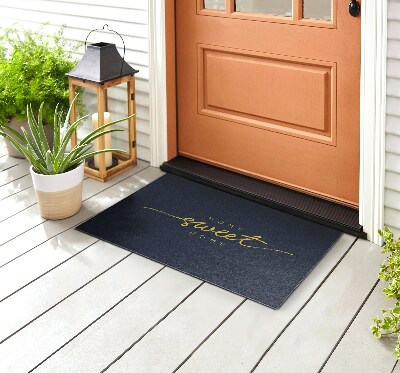 Outdoor rug for deck Home Sweet Home inscription