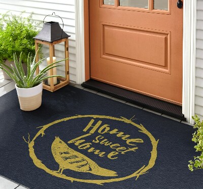 Front door floor mat With inscription Home Sweet Home