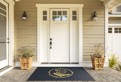 Front door floor mat With inscription Home Sweet Home