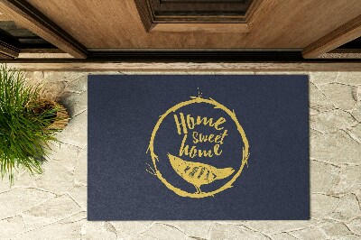 Front door floor mat With inscription Home Sweet Home
