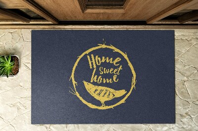 Front door floor mat With inscription Home Sweet Home