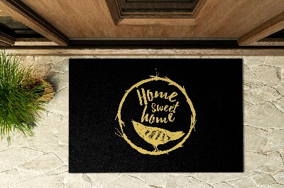 Outdoor rug for deck With inscription Home Sweet Home