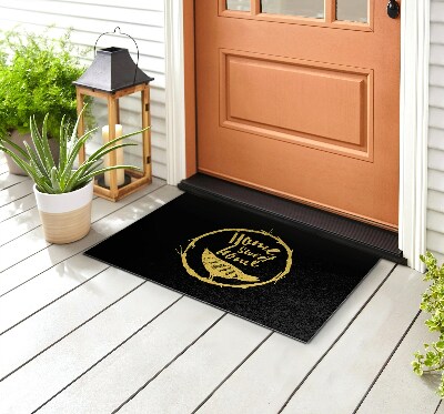 Outdoor rug for deck With inscription Home Sweet Home