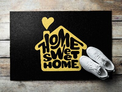 Outdoor welcome rug With inscription Home Sweet Home