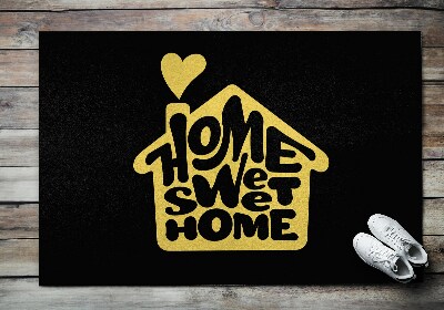 Outdoor welcome rug With inscription Home Sweet Home