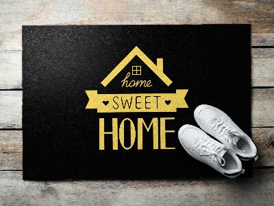 Front door rug With inscription Home Sweet Home