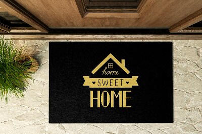 Front door rug With inscription Home Sweet Home