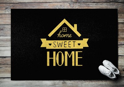 Front door rug With inscription Home Sweet Home