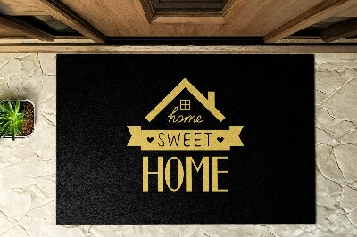 Front door rug With inscription Home Sweet Home