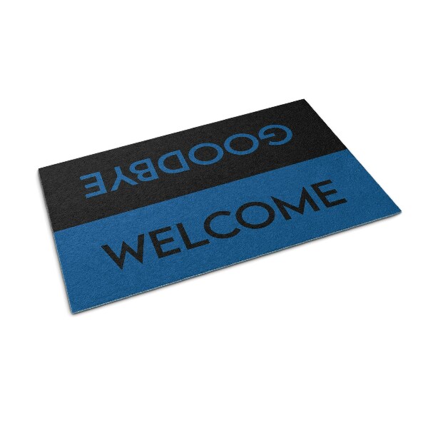 Outdoor door mat Welcome Goodbye