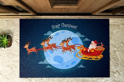 Outdoor mat Santa's carriage
