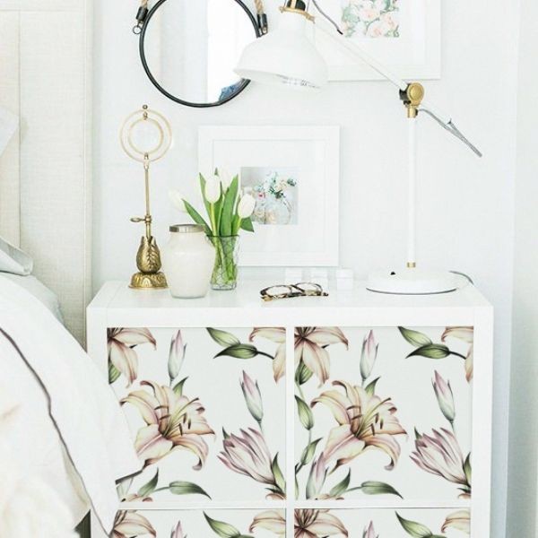 Watercolor furniture decals 