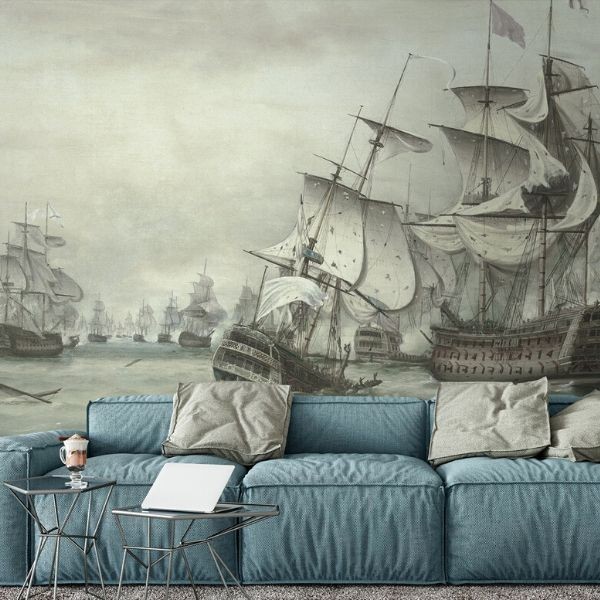 Nautical Waves Wallpaper for Walls | Waves of Chic